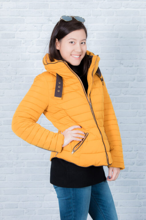 W. ZARA MUSTARD DOWN JACKET SIZE S,M,L