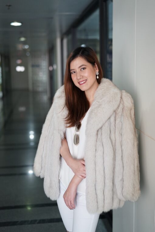 NO.22 ROYAL WHITE SAGAFOX FUR